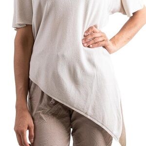 Gigi Moda made in Italy asymmetrical VENOSA V-NECK DOLMAN TOP size OS